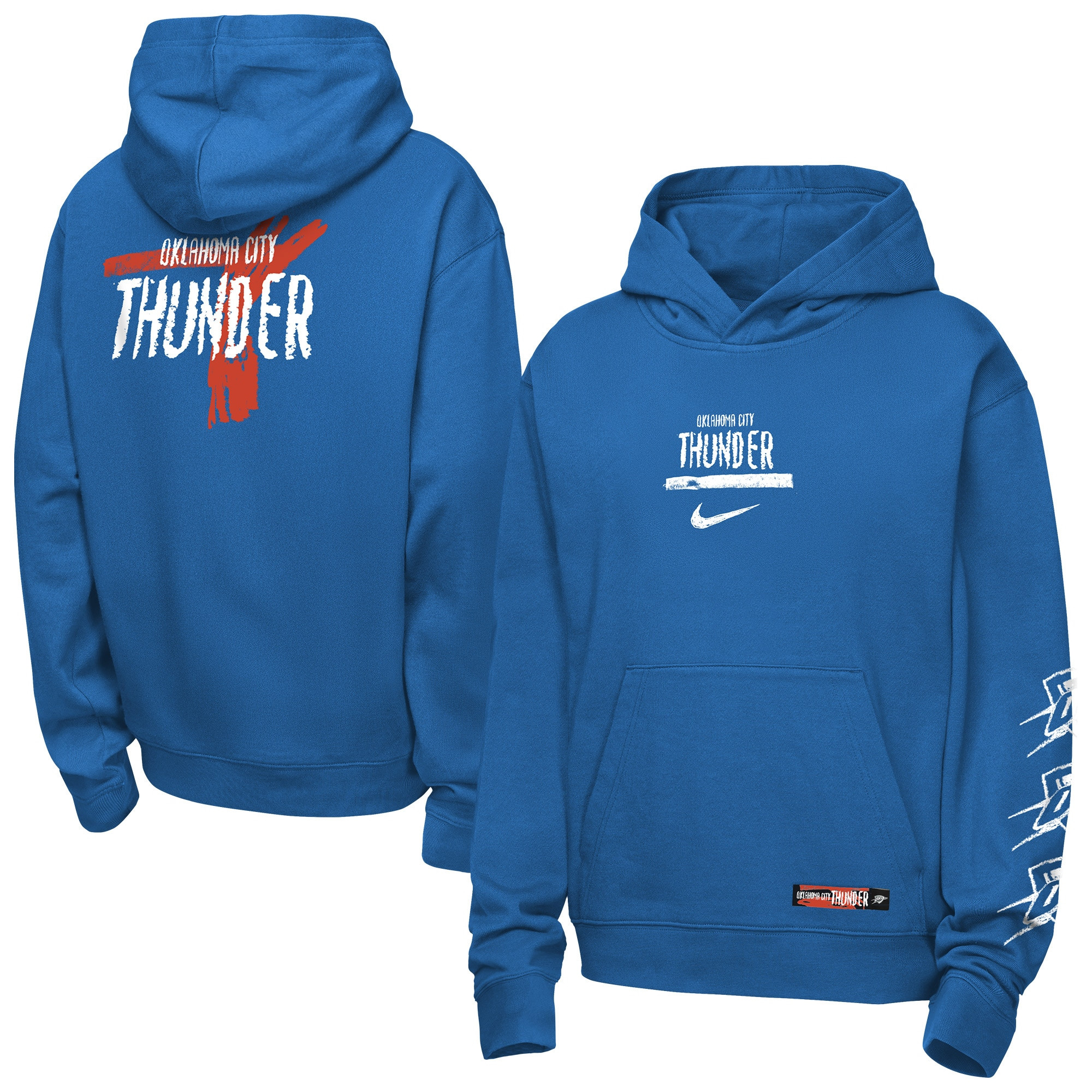 Oklahoma City Thunder Nike Youth Courtside Club Premiere Hoodie - Blue | Fanatics