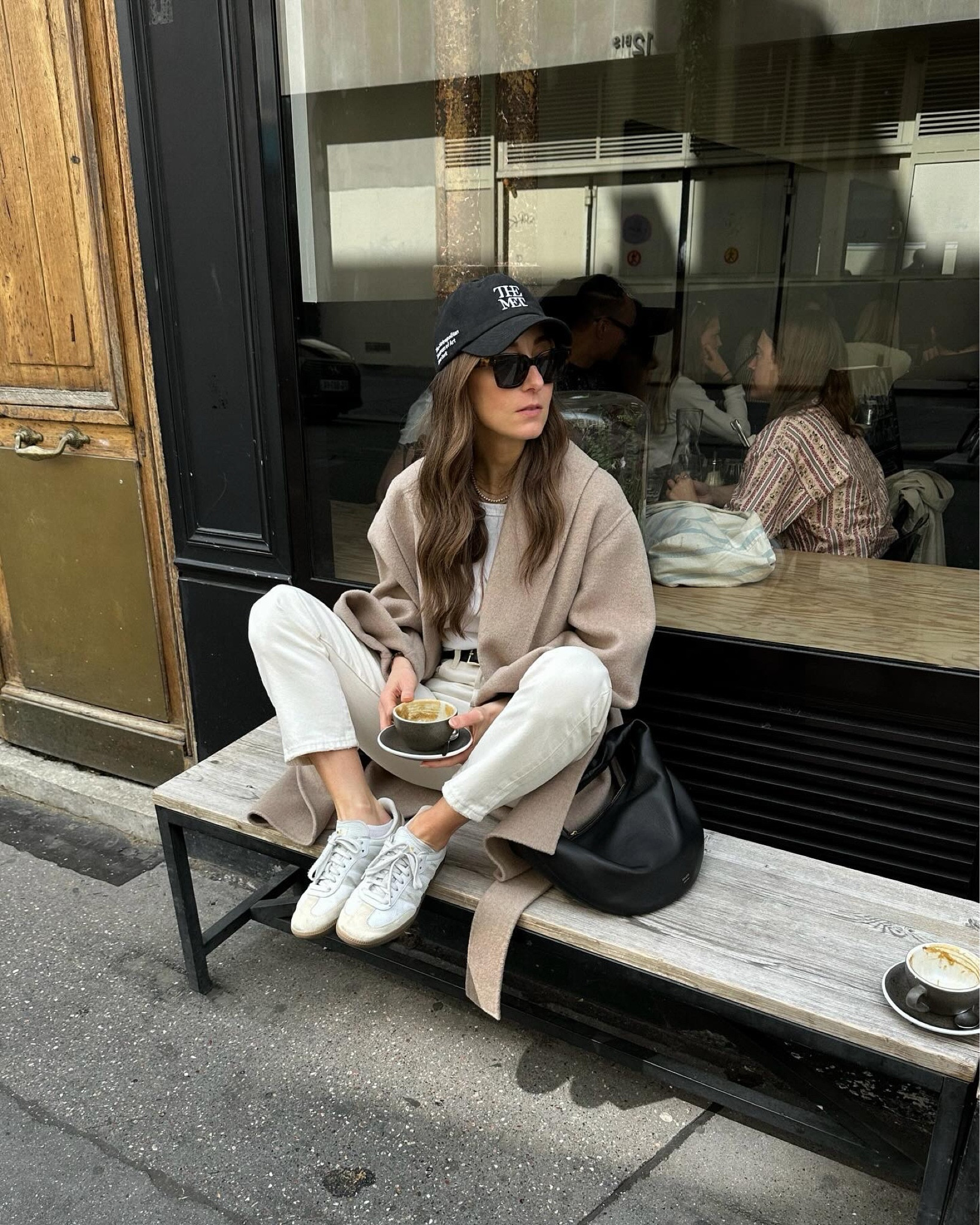 Levi’s 501 cropped (tts), old adidas sambas, Khaite bag, Flore Flore tee (the best basics - I take a small in most)