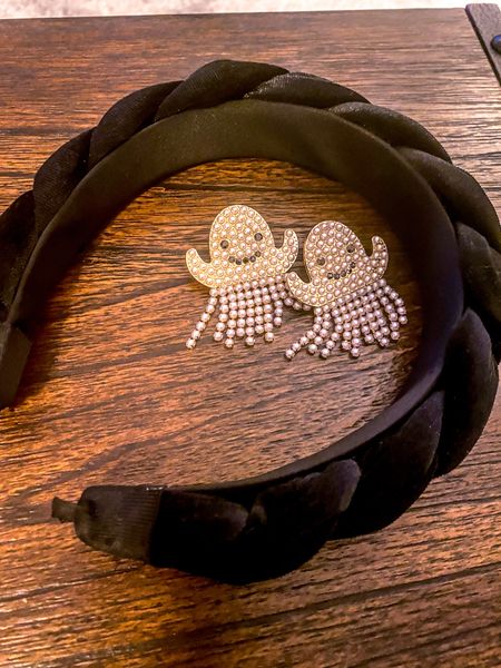 Halloween accessories, velvet plush headband and ghost tassel earrings, cute and chic jewelry and hair accessory for halloween season 

#LTKbeauty #LTKSeasonal #LTKHalloween