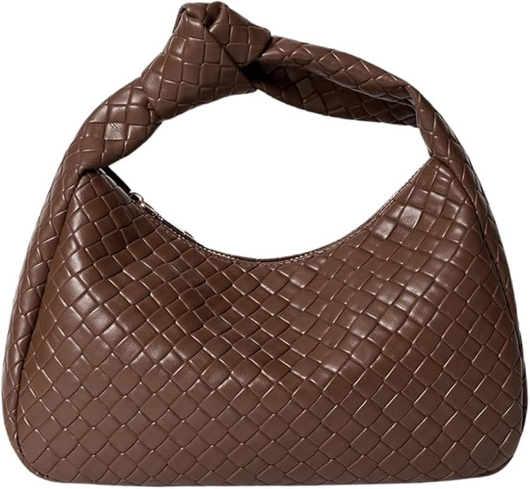 Verdusa Women's Hobo Bags Ruched PU Leather Handbag Clutch Purses Dumpling Pouch Bag | Amazon (US)