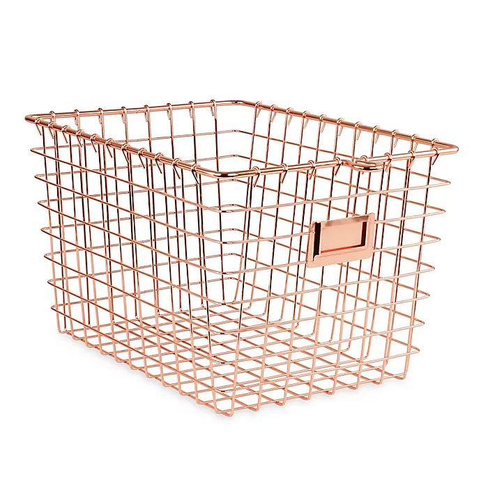 Spectrum Small Metal Storage Basket | Bed Bath & Beyond