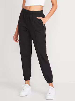 High-Waisted Dynamic Fleece Pintucked Sweatpants for Women | Old Navy (US)