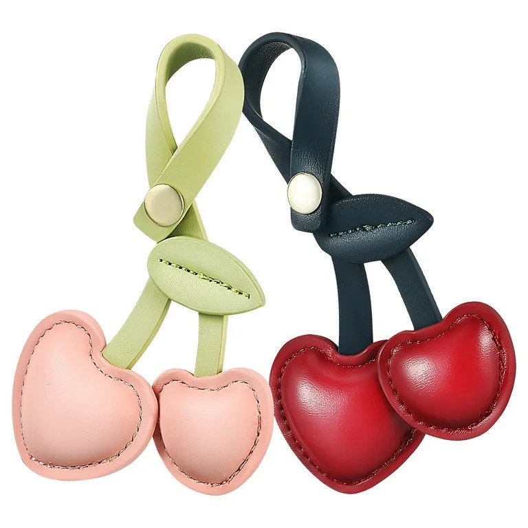 2 Pcs Cherry Keychain Bag Hanging Cherries Leather - Walmart.com | Walmart (US)