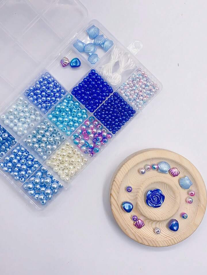 Diy Embalados Pérola De Imitação Colorida Contas Soltas Com Direto Furo , Adequado Para Fazer ... | SHEIN