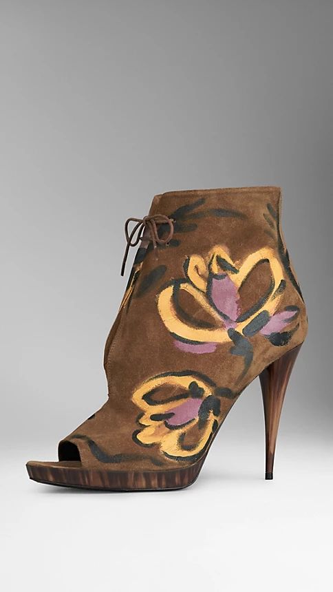 Hand-painted Suede Ankle Boots | Burberry (US)
