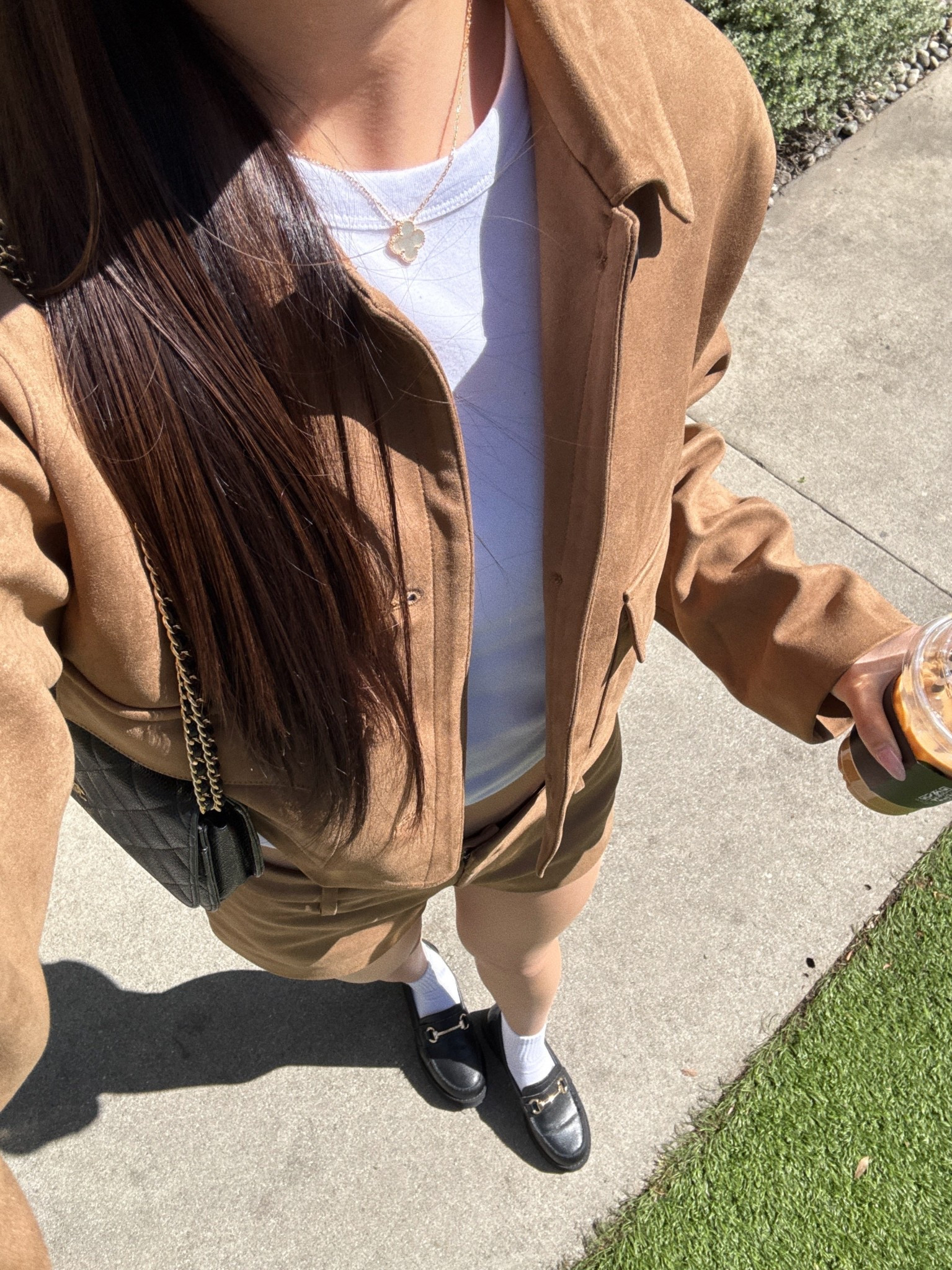 spring outfit, suede jacket, casual, simple, neutral, browns, loafers

#LTKStyleTip #LTKSeasonal #LTKPetite