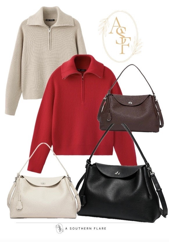 New Fashion. Sweaters/ Bags: accessories