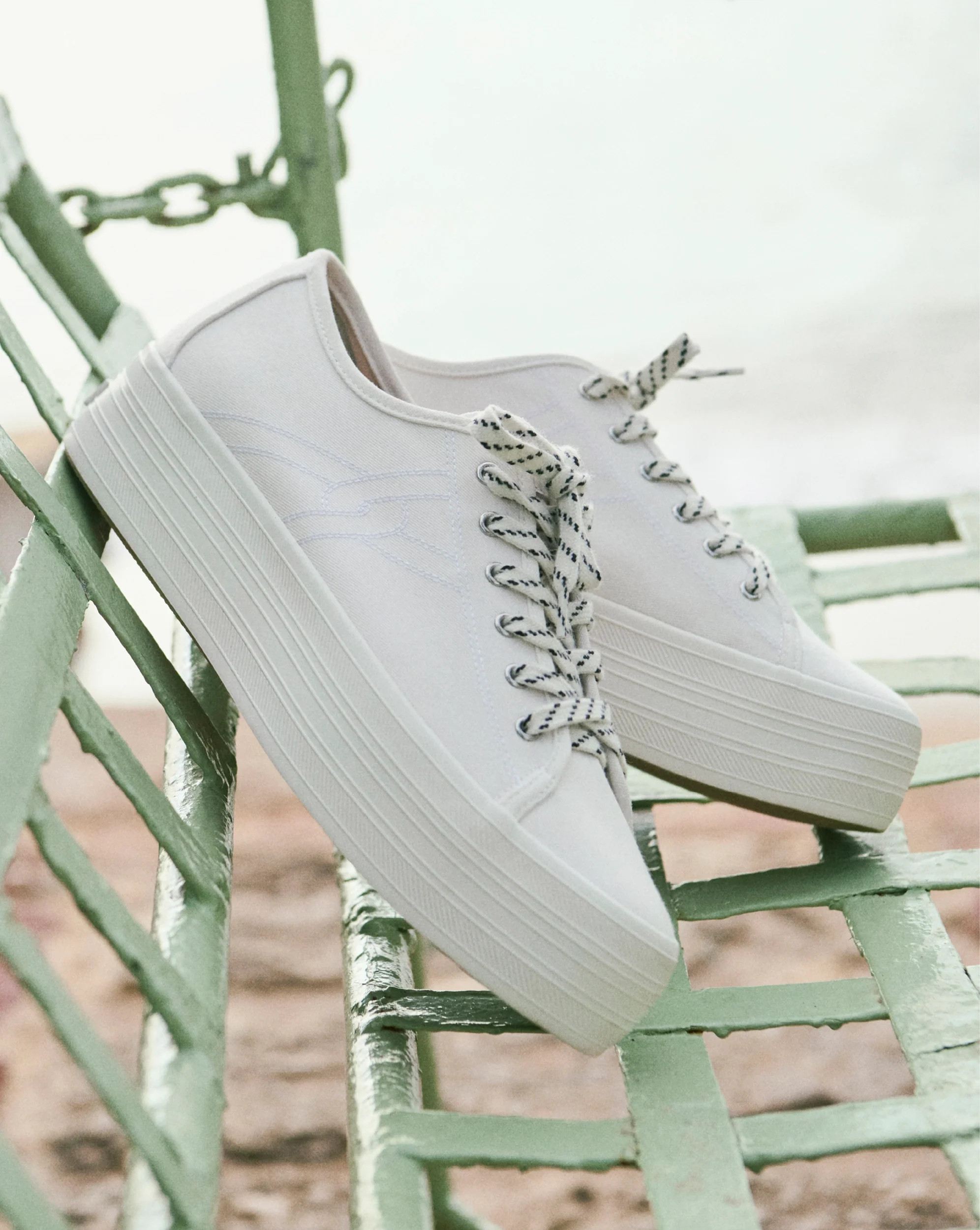 Truett Platform Sneaker in Coconut | Veronica Beard | Veronica Beard