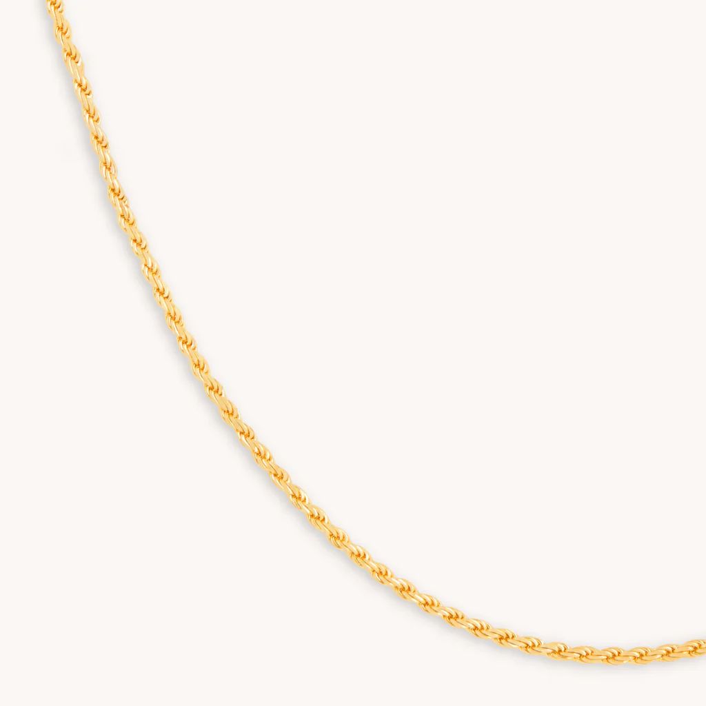 Rope Chain Necklace in Gold | Astrid and Miyu