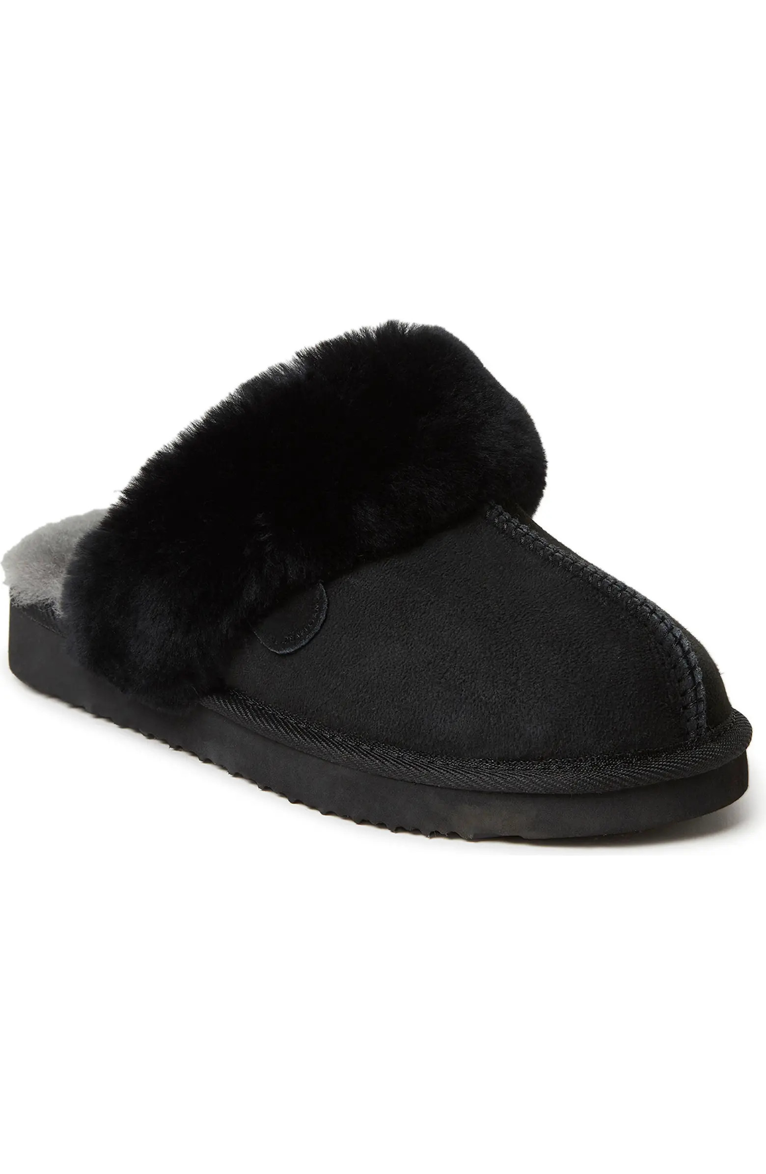 Sydney Water Resistant Genuine Shearling Scuff Slipper - Wide Width Available (Women) | Nordstrom Rack