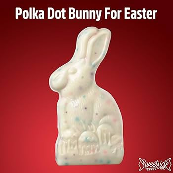 Chocolate Bunny Cookies 'n' Creme Polka Dot, Chocolate Easter Bunny Bulk Each 4.25oz, Ideal For E... | Amazon (US)