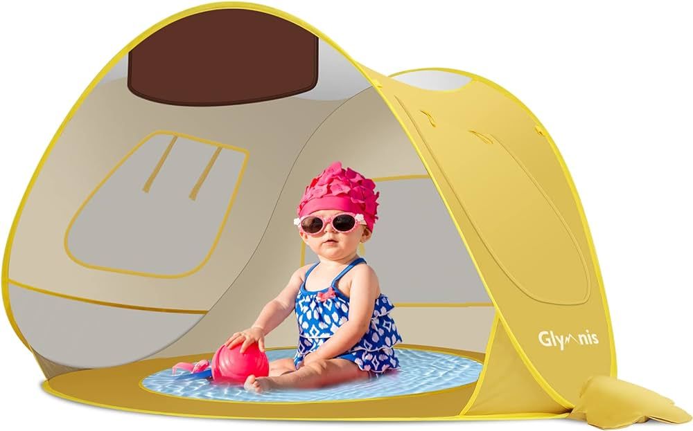 Glymnis Baby Beach Tent Beach Shade Portable Pop Up Baby Tent with Pool UPF 50+ UV Protection Sun... | Amazon (US)