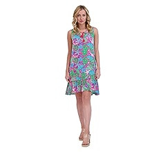 Stella Parker Women's Ruffle Hem Tassel Dress | Amazon (US)