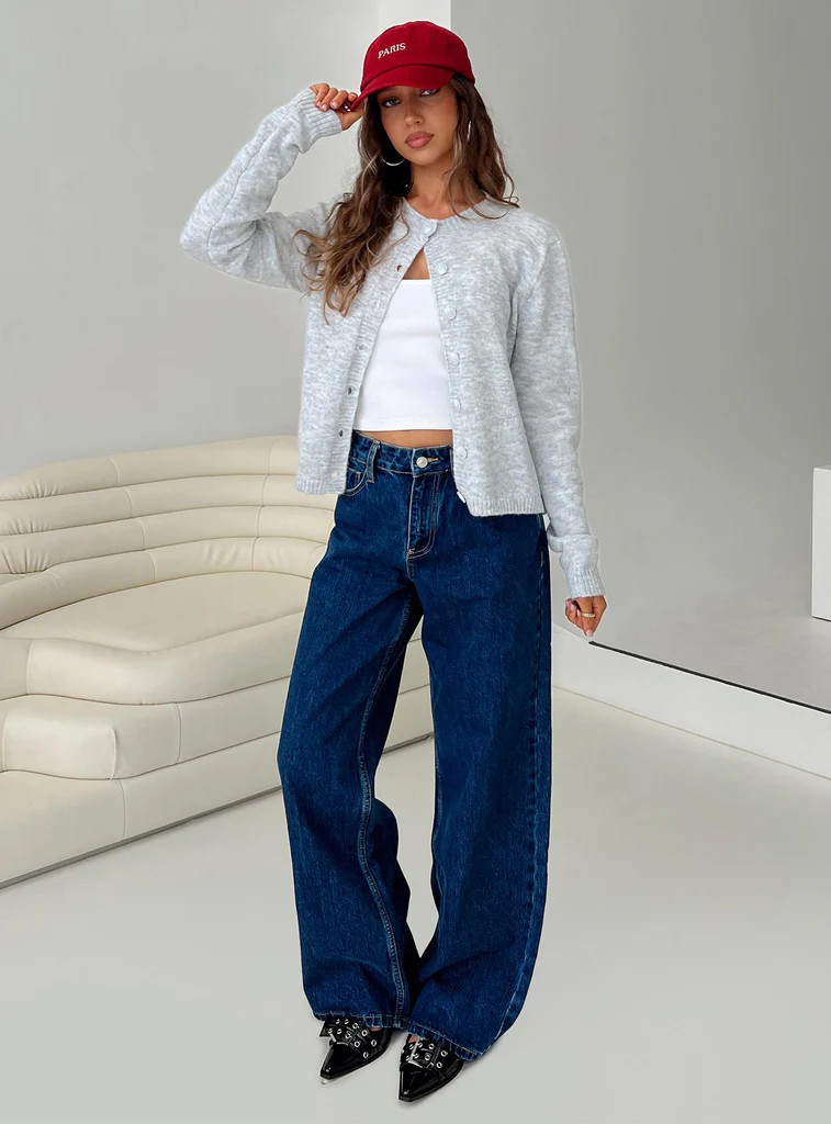 Shima Low Rise Slouch Jeans Mid Wash | Princess Polly US
