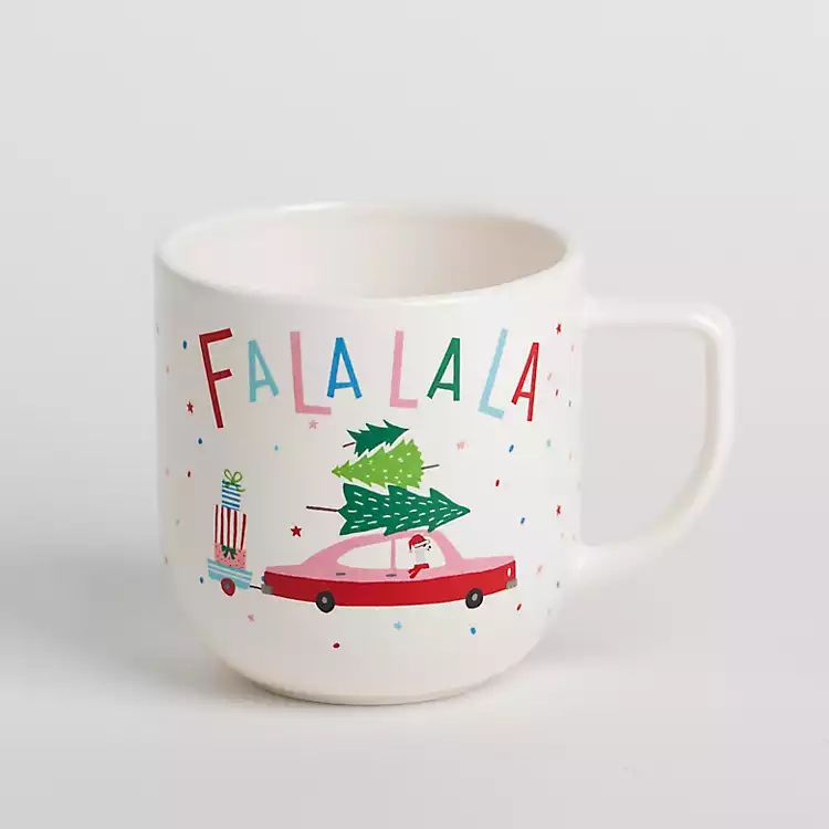 New! Falala Truck & Christmas Tree Mug | Kirkland's Home
