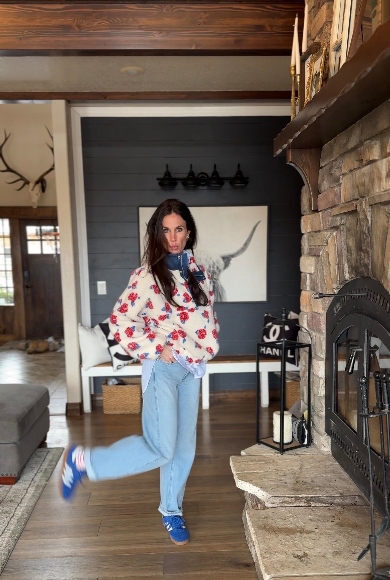 OOTD, loving this fleece it’s definitely a statement piece

#LTKOver40 #LTKootd