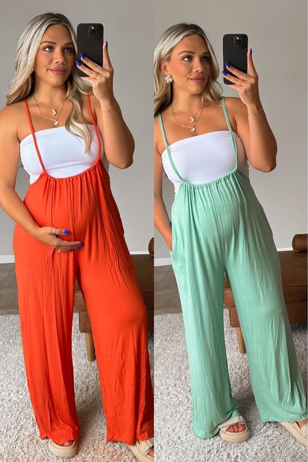 Amazon jumpsuits come in many colors. I’m in a small. The straps can be adjusted to any length you want I’m 5’2”. Tube top size medium $15  

#LTKBump #LTKFindsUnder50 #LTKStyleTip
