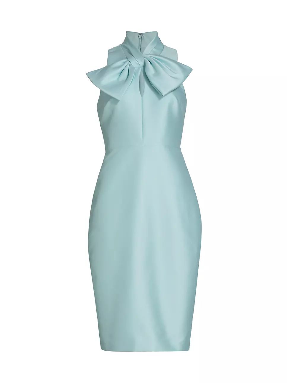 Bow Satin Sheath Dress | Saks Fifth Avenue