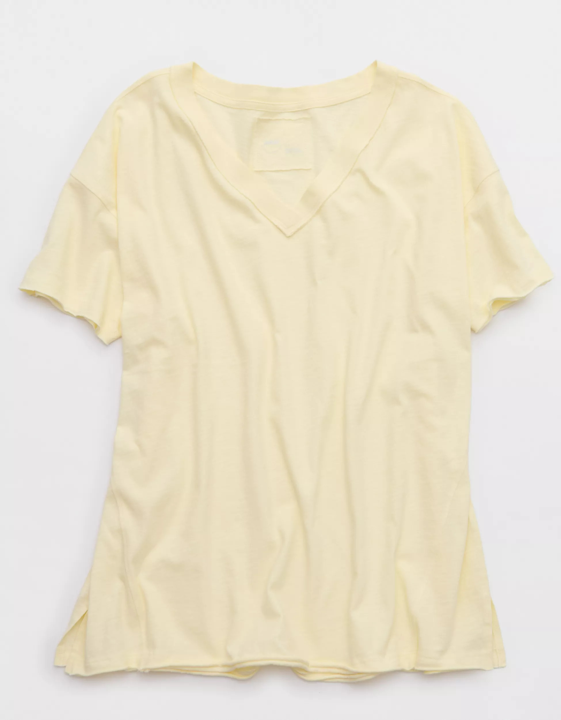 Aerie Oversized V-Neck Boyfriend T-Shirt | Aerie