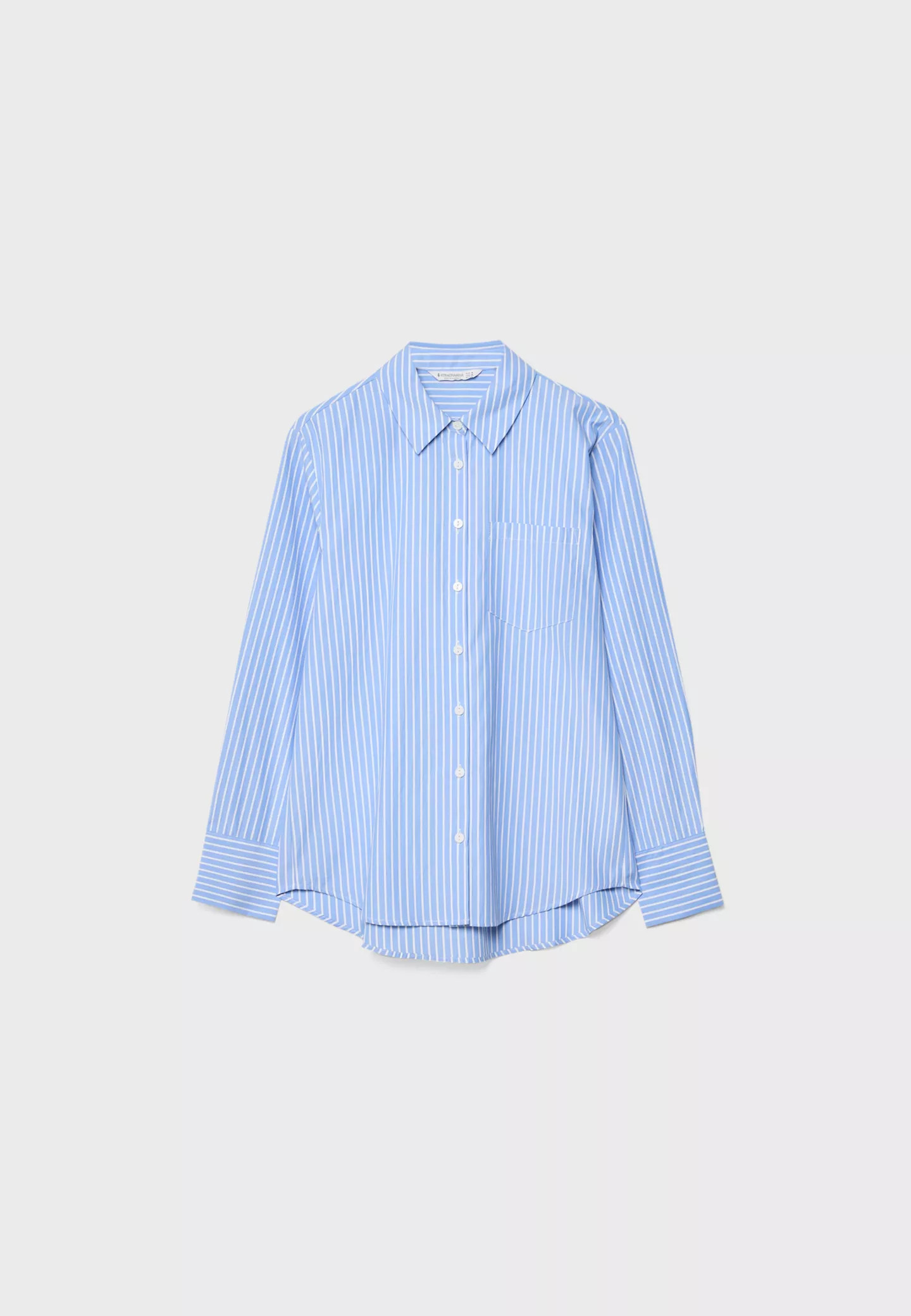 Basic-Popelinhemd mit Streifen und Tasche - Hemden & Blusen für Damen | Stradivarius Deutschland | Stradivarius DE