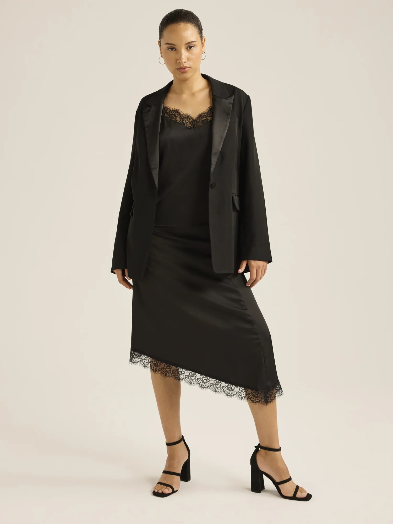 Scoop Women’s Tuxedo Blazer, Sizes XS-XXL | Walmart (US)