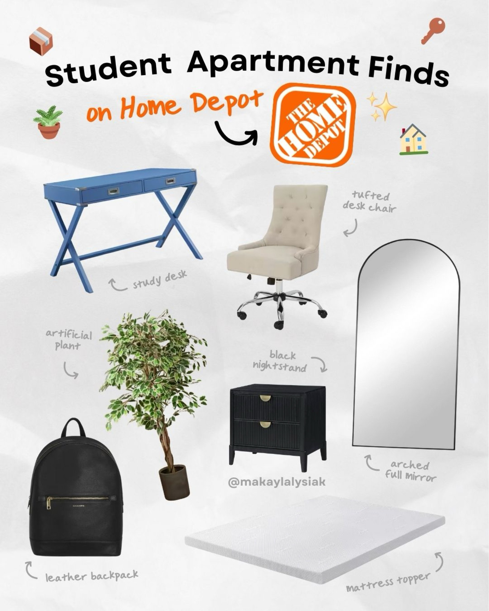 Back to school furniture finds on The Home Depot app. Shop 30% decor and student essentials for your dorm or college apartment! 📚 #TheHomeDepotPartner #AD

#LTKSeasonal #LTKSaleAlert #LTKU