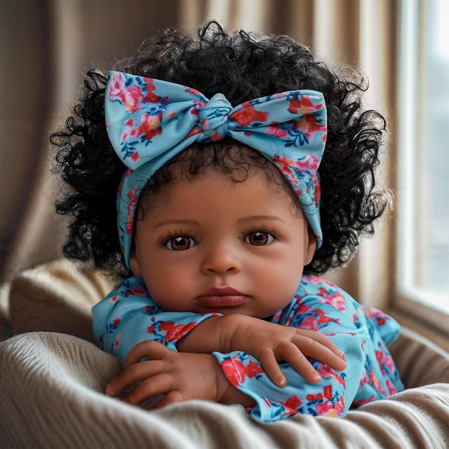 BABESIDE Lifelike Reborn Black Girl- 18-Inch Realistic Newborn Real Life Baby Dolls with Clothes ... | Amazon (US)