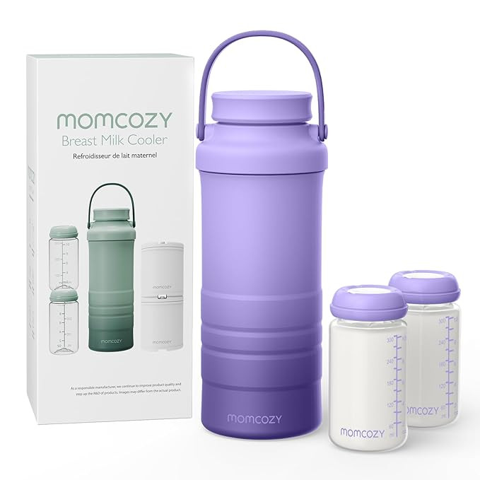 Momcozy 22oz Portable Breast Milk Cooler for Outdoor, Life Saver with 360° Total Cooling for 24 ... | Amazon (US)