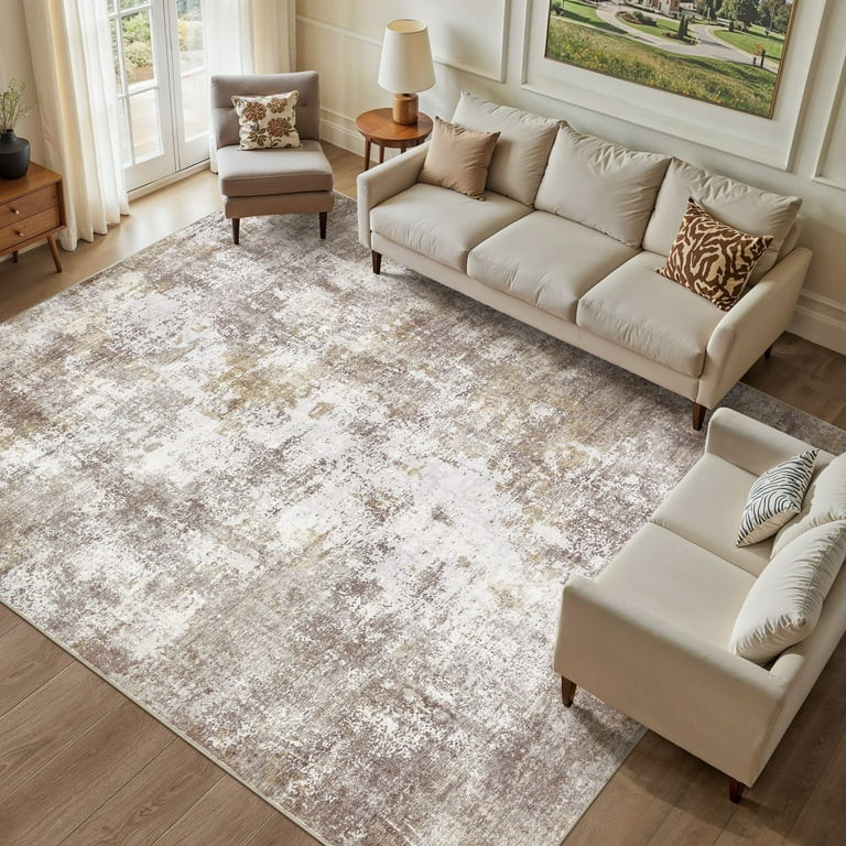 Uermei 8x10 Washable Area Rug: Modern Abstract Soft Non-Slip Indoor Rugs Home Decor - Low Pile St... | Walmart (US)