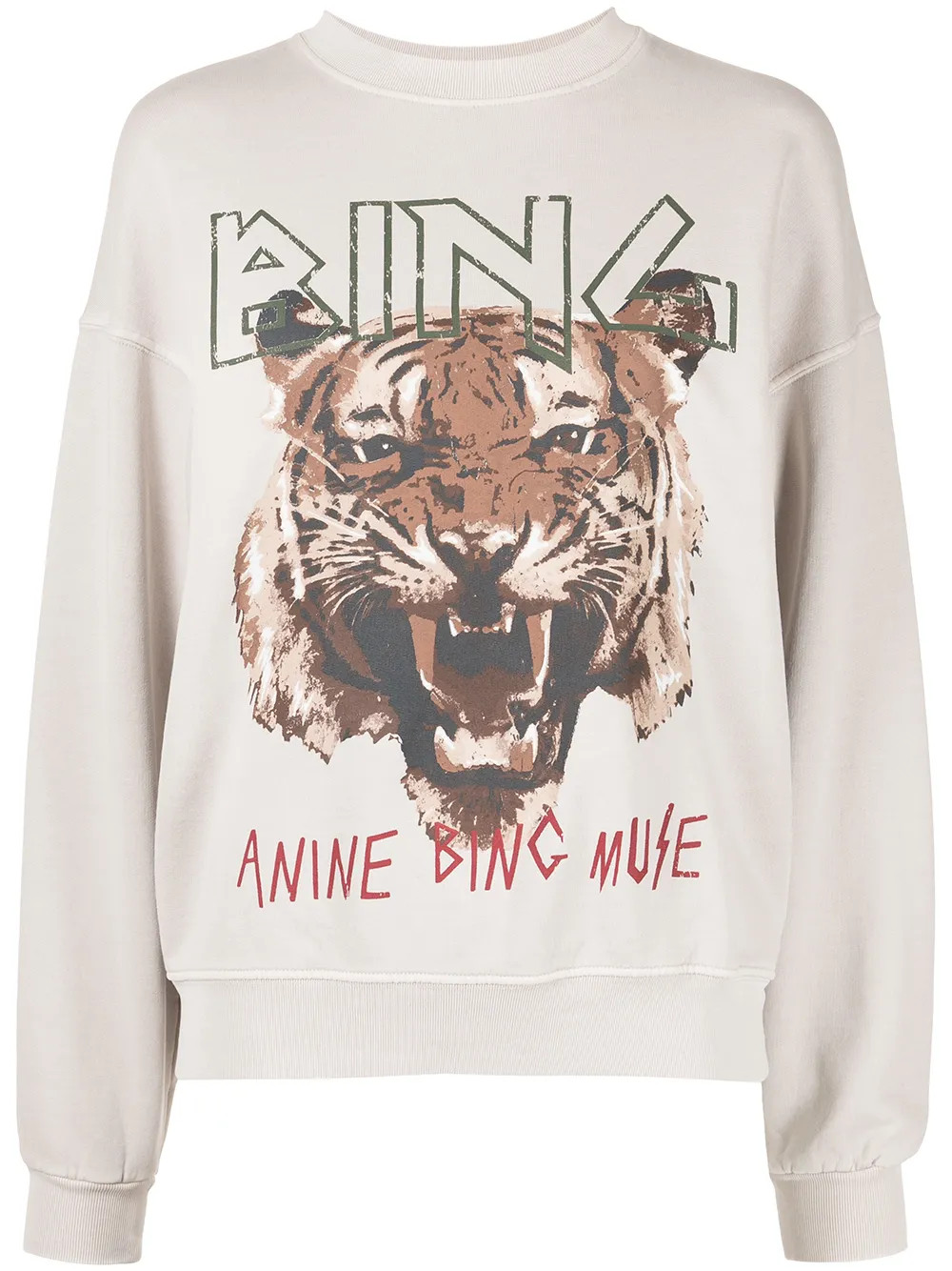 graphic-print crew neck sweatshirt | Farfetch Global