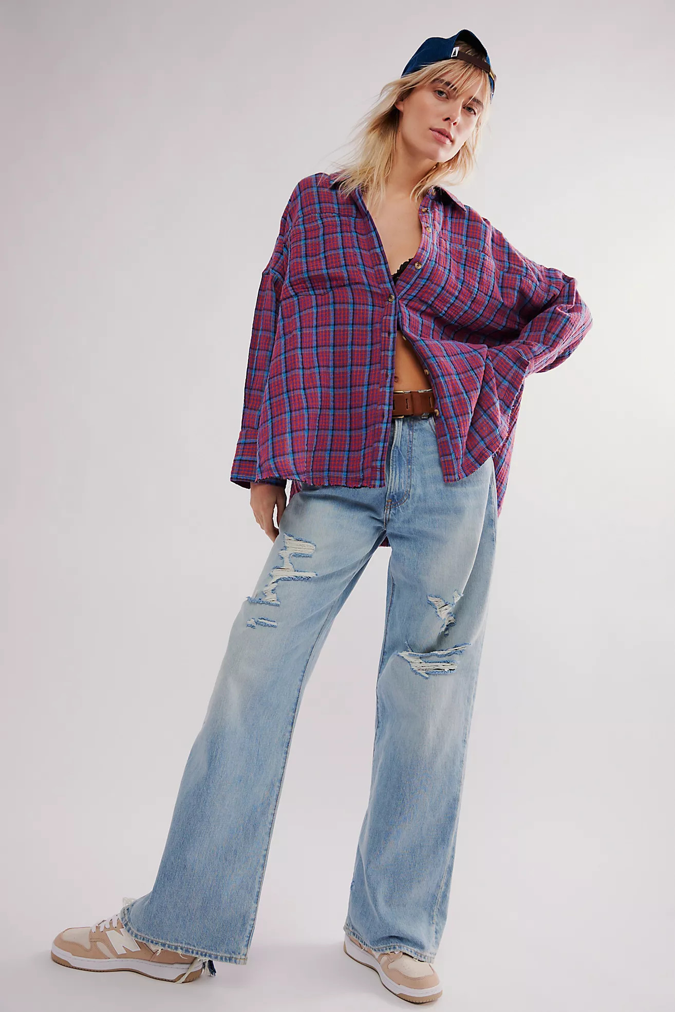 We The Free Cardiff Plaid Top | Free People (Global - UK&FR Excluded)