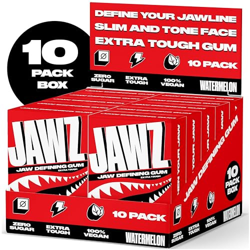 Jawline Chewing Gum (4 Month Supply) Watermelon - Define Your Jawline, Slim and Tone Your Face - ... | Amazon (US)