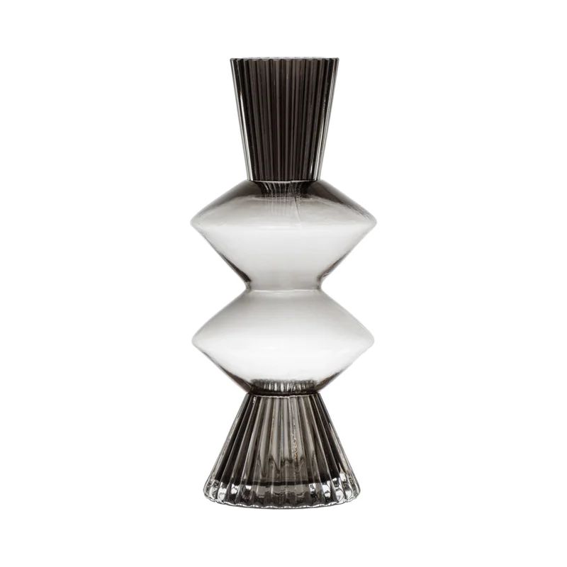 Mads Clear/Black 10.25" Glass Table Vase | Wayfair North America