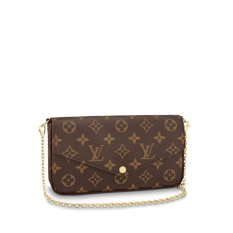 Women's Louis Vuitton Pochette Felicie Monogram Lining in Fuchsia | StockX