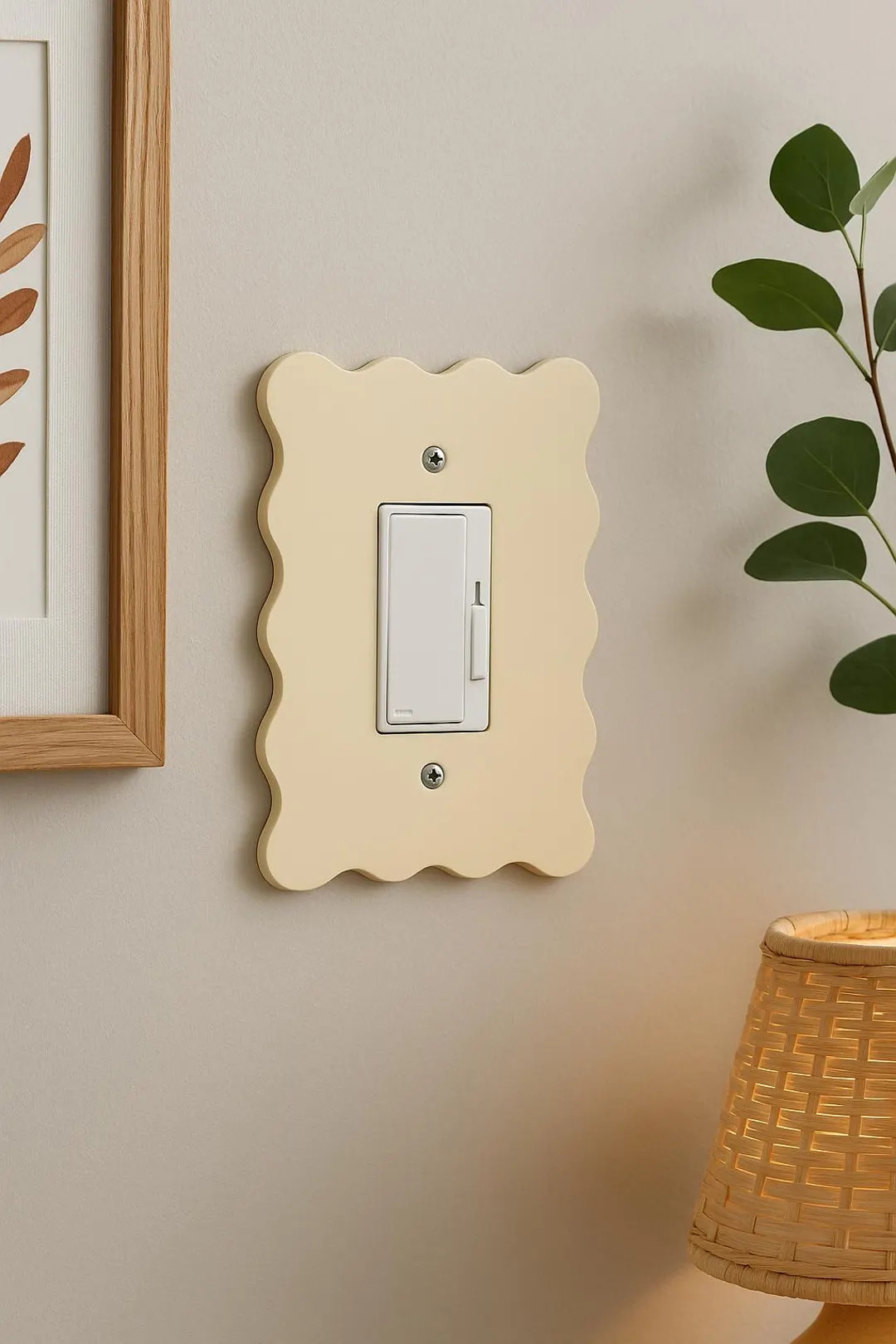 Wavy Scalloped Light Switch Cover - Modern Decorative Wall Plate - Cute Home Accent | Etsy (US)