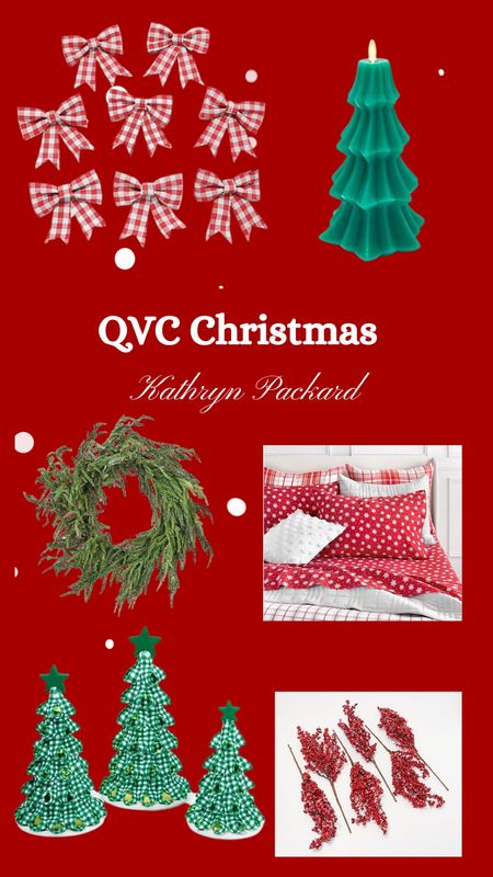 QVC Christmas decor QVC wreath Norfolk pine wreath Christmas bedding Christmas gingham tree Christmas tree bows QVC Christmas decor traditional Christmas tree decor flameless candle tree￼

#LTKHoliday #LTKSeasonal #LTKhome