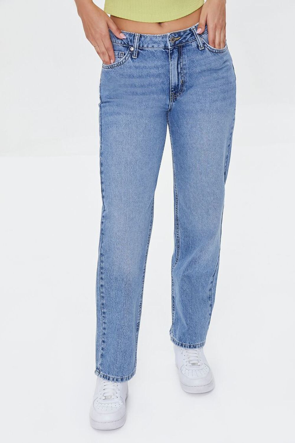 Recycled Cotton Mid-Rise Baggy Jeans | Forever 21 | Forever 21 (US)