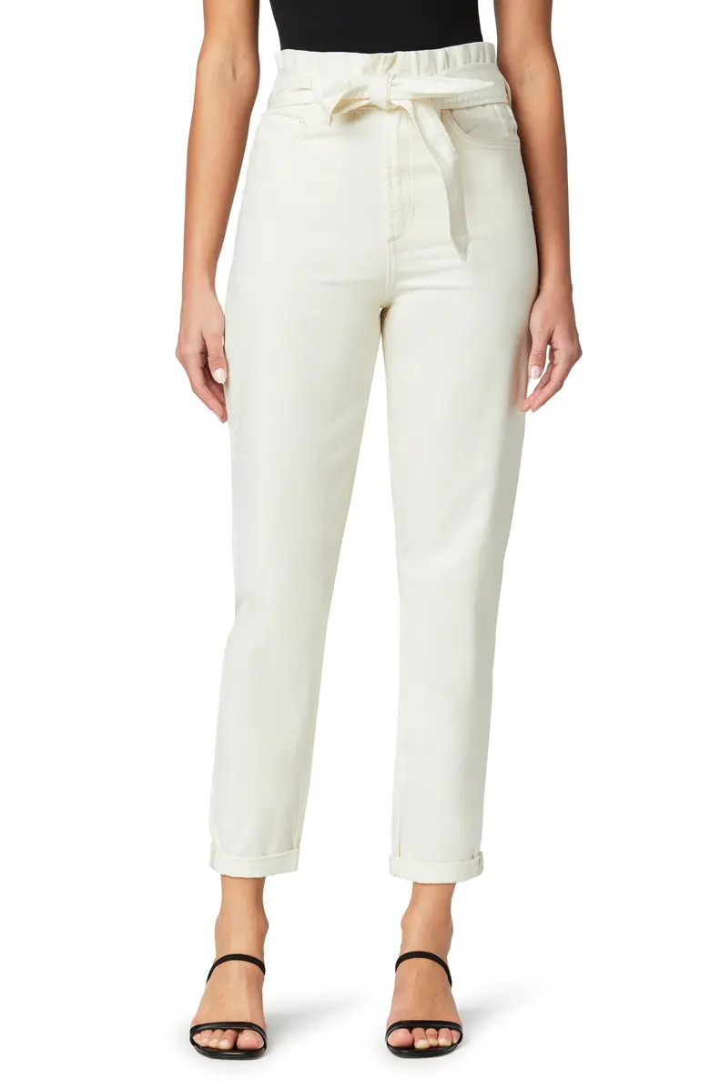 The Brinkley Paperbag Waist Crop Straight Leg Jeans | Nordstrom Rack