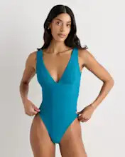 Italian Plunge One-Piece Swimsuit | Quince