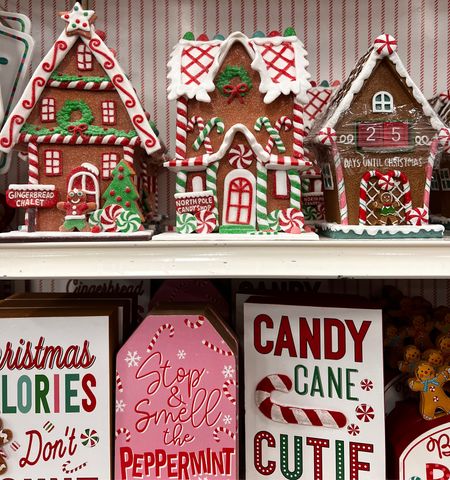 Adorable and colorful gingerbread houses are available at Michael’s.

#LTKhome #LTKHoliday #LTKSeasonal