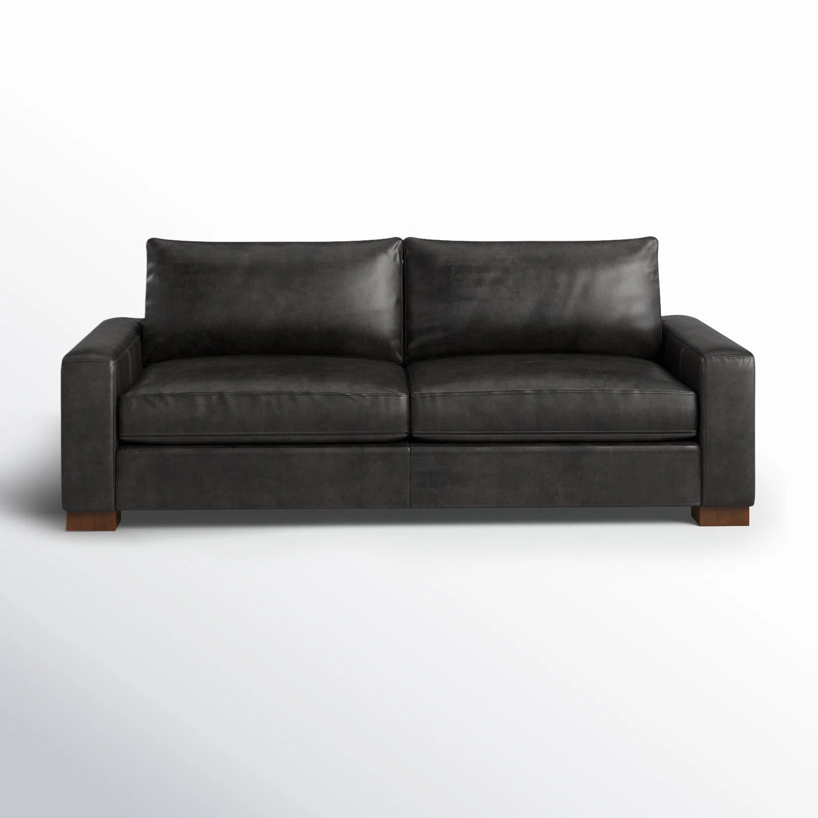 Jonie 91" Genuine Leather Sleeper Sofa | Wayfair North America