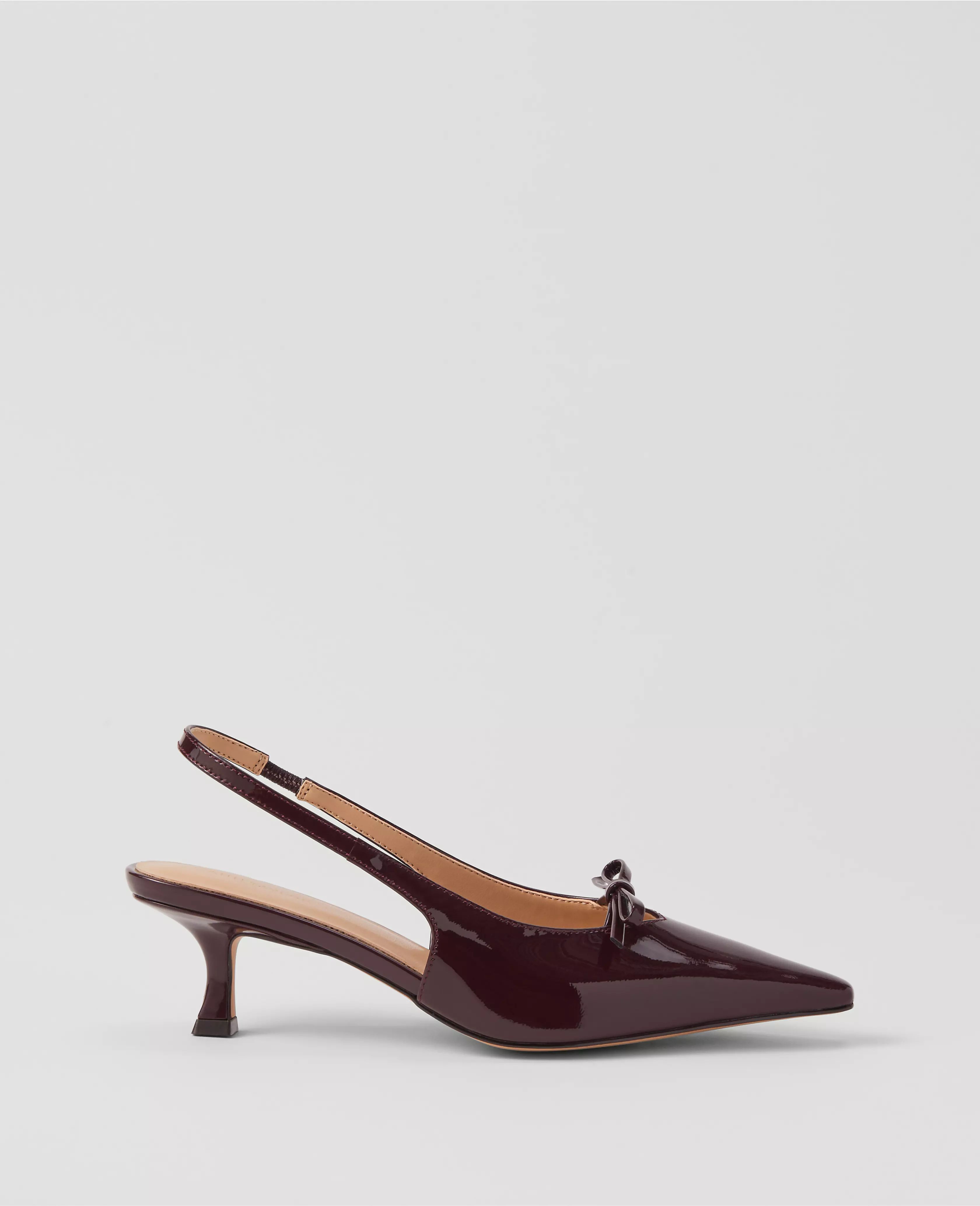 Mini Bow Slingback Patent Pump | Ann Taylor (US)