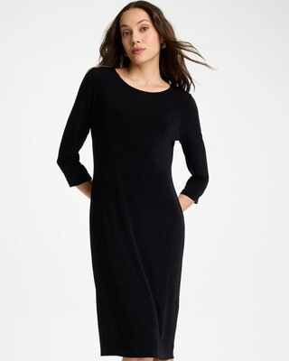 Women's Travelers™ Classic Dress in Black | Chico's Wrinkle-Free Travel Clothing | Chico's