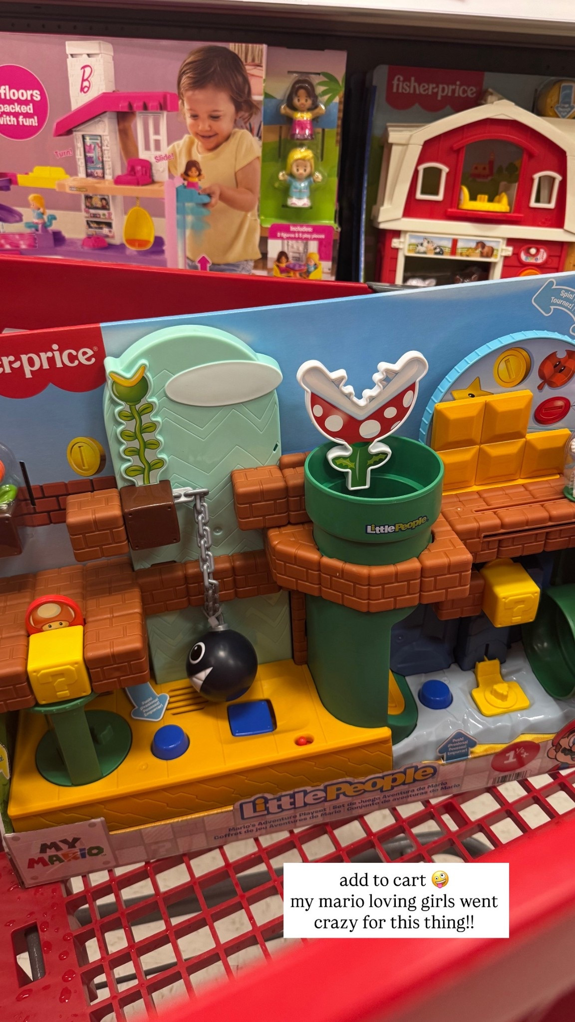 I tried to keep this Target run quick…but my Mario obsessed girls saw the Fisher‑Price Little People My First Super Mario Bros Adventure Playset and it was GAME OVER 😂🍄 Linking it here!

#targetfinds #littlepeopletoys #momfinds #toyfinds #targettoys

#LTKKids #LTKBaby #LTKmomlife