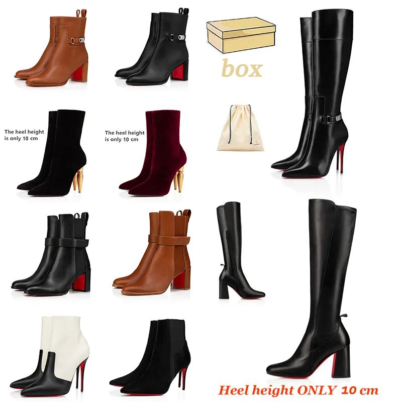 With box designer red bottoms women boots over the knee boot lady sexy pointed-toe pumps lipstick... | DHGate