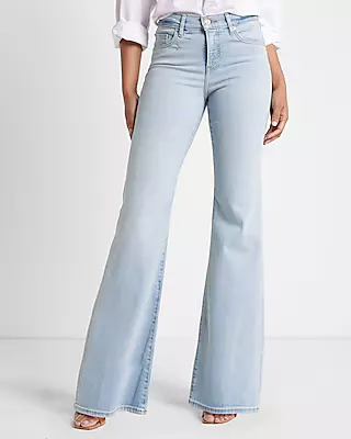 Mid Rise Faux Leather 70's Flare Pant