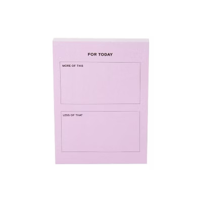Post-it 3"x4" Today's Intention Planner Pad Pink | Target