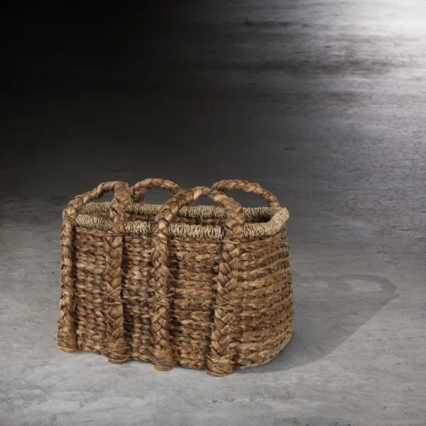 Handled Storage Rattan Basket | Wayfair North America