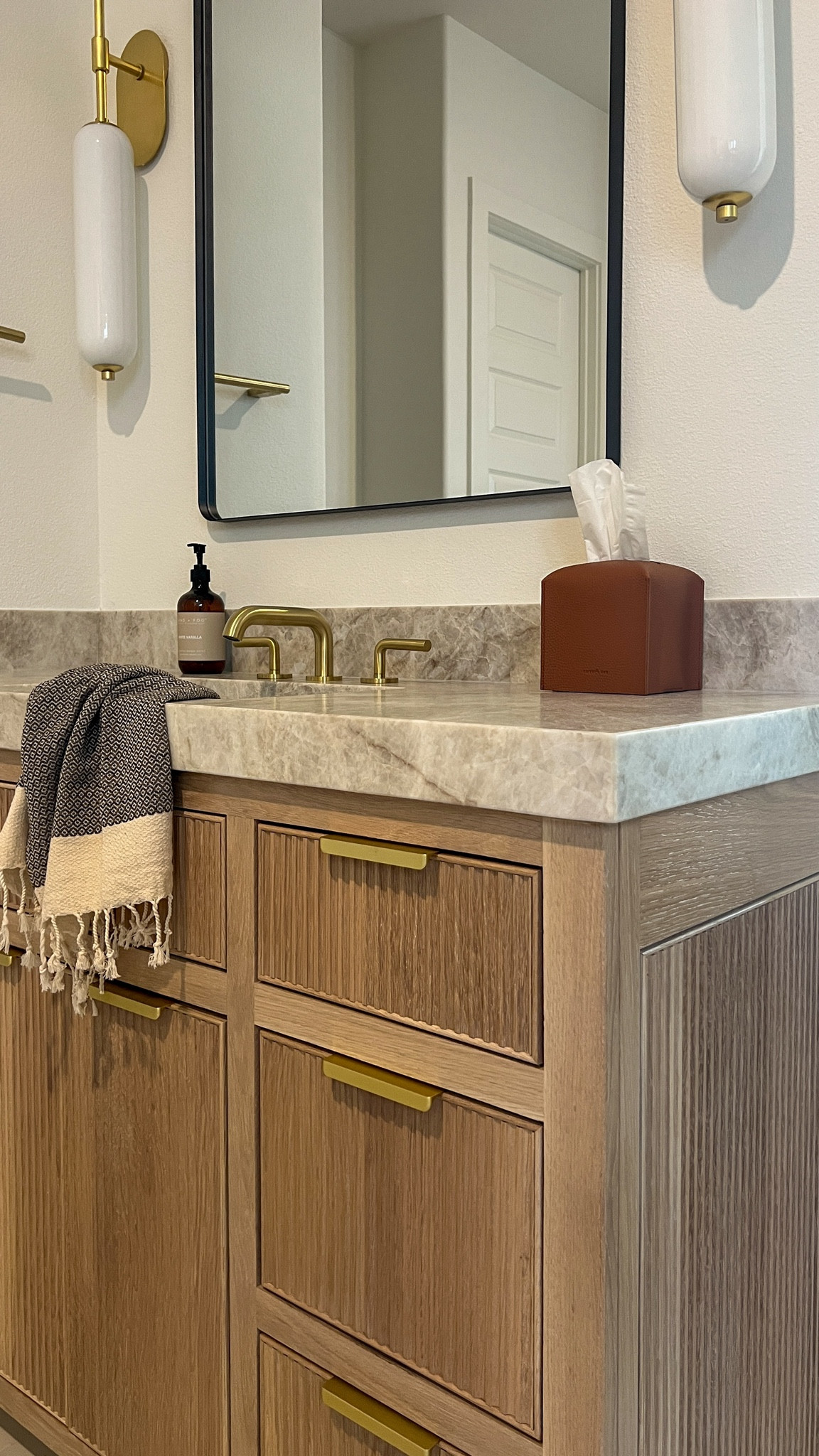 Simple bathroom styling using #amazon finds

#LTKHome
