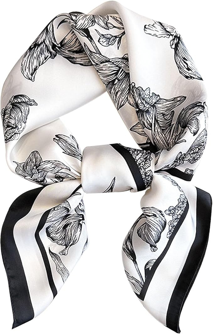 Satin Bandanas Head Scarf For Women Hair Scarves Accessories Lightweight Fashion Wrap Neck Silk S... | Amazon (US)